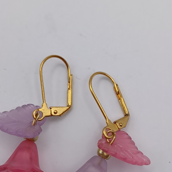 Handcrafted Bell Flower Earrings - Picture 3 of 4